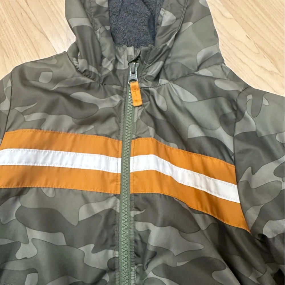 OshKosh B'gosh Green Camouflage Coat with Hood